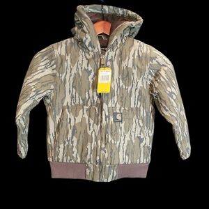 Carhartt Green and Brown Puffersz Xxs 4/5